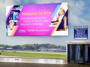 Erie International Airport; Indoor 2.4mm, 4'11" x 9'10", Erie, PA